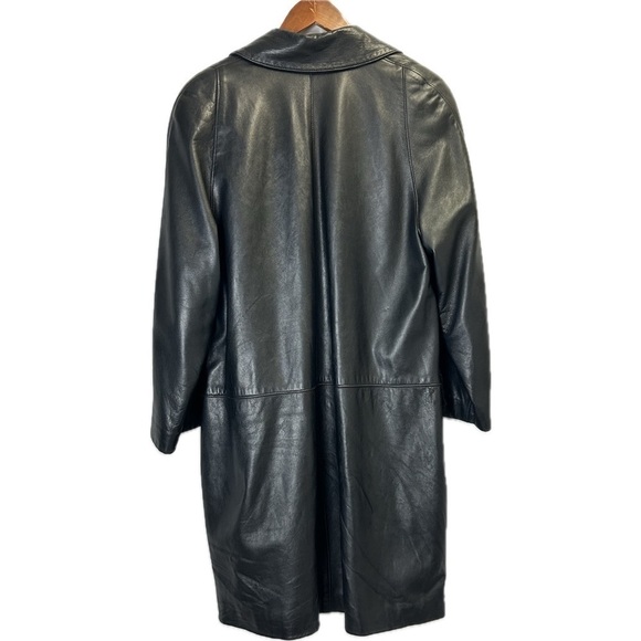 Denimaxx New York Soft Leather Mid Length Lined Winter Coat Size M - Picture 4 of 10
